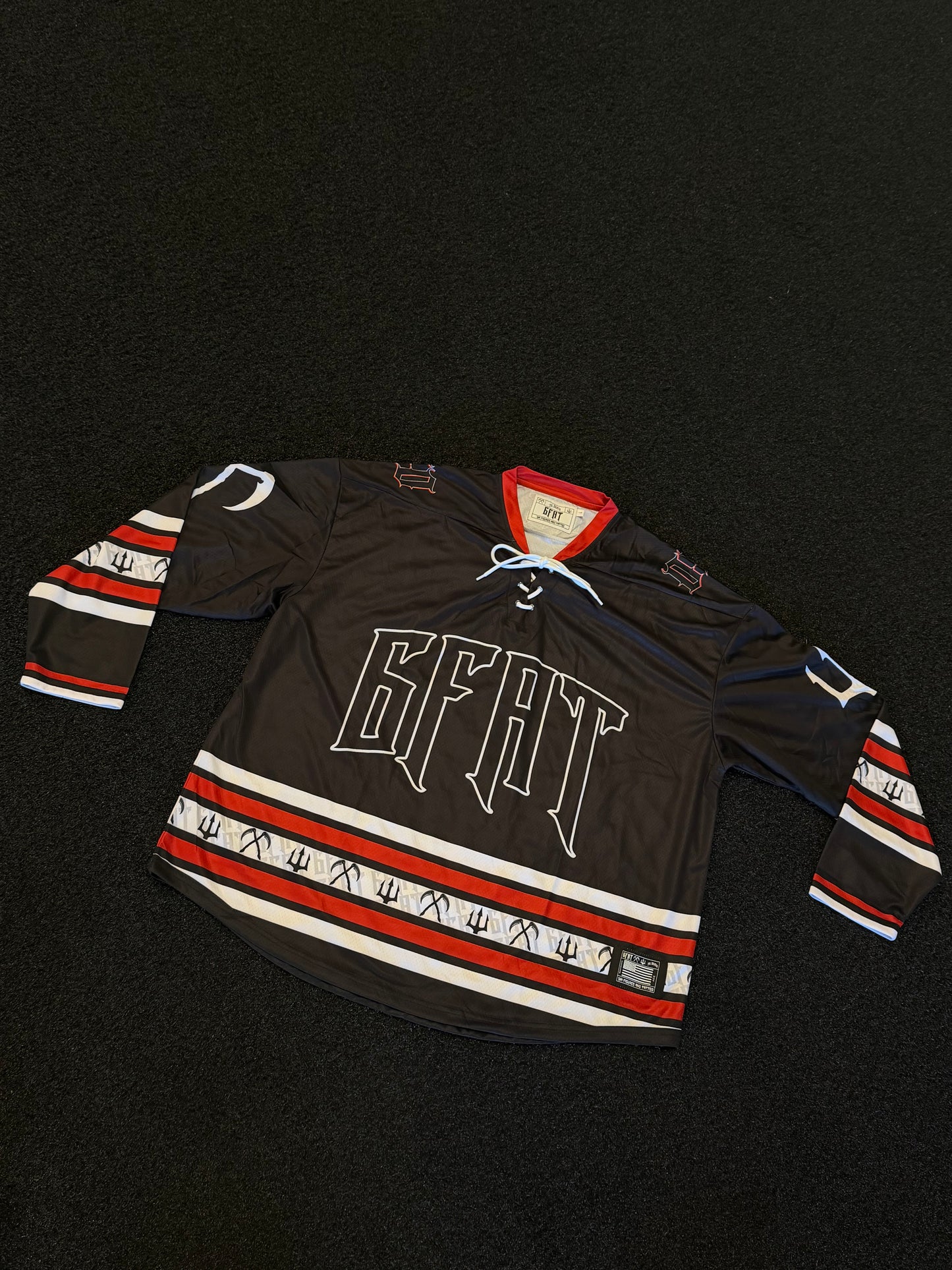 6FAT– GUN EM’ Z/ROO CAMO HOCKEY JERSEY